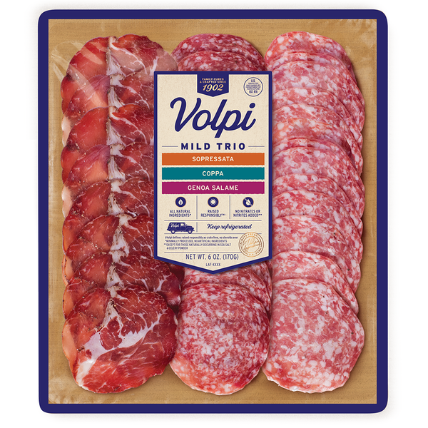 Lunch Meat Volpi Mild Trio, Charcuterie Variety hero