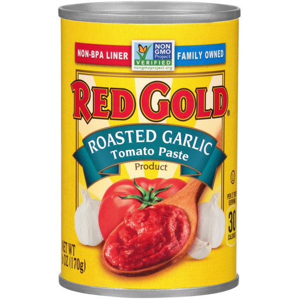 Canned & Jarred Vegetables Red Gold Roasted Garlic Tomato Paste hero