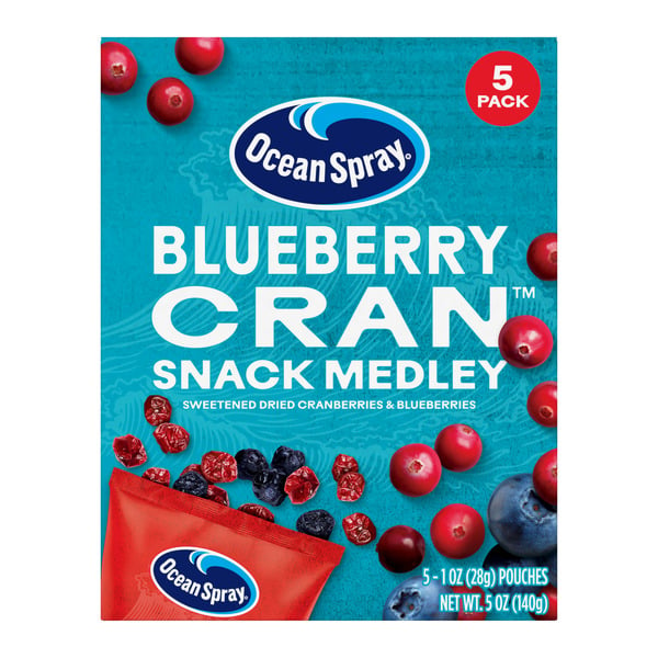 Nuts, Seeds & Dried Fruit Ocean Spray Snack Medley, Blueberry Dried Fruit Snack hero