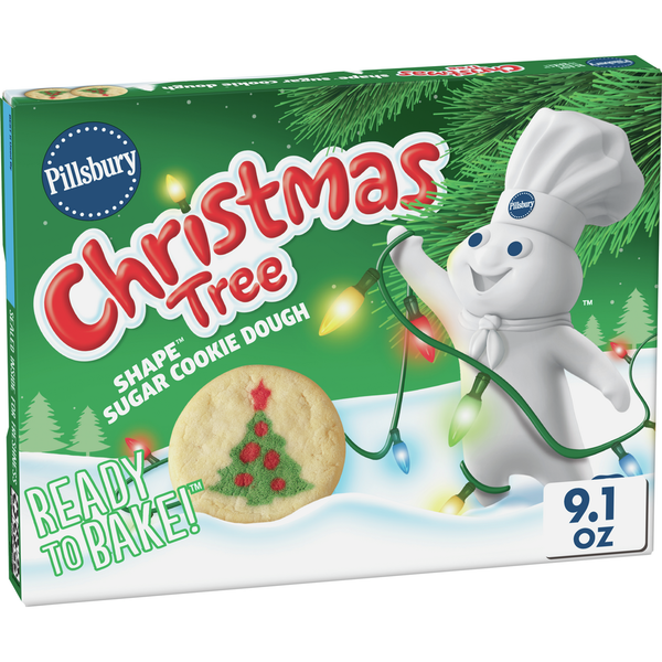 Cookies & Cakes Pillsbury Shape Christmas Tree Sugar Cookie Dough hero