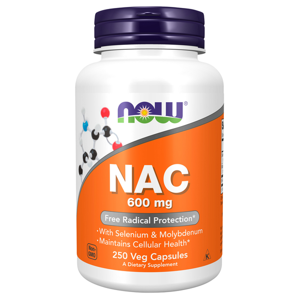 Vitamins & Supplements NOW NAC (N-Acetyl Cysteine) 600 mg with Selenium & Molybdenum hero