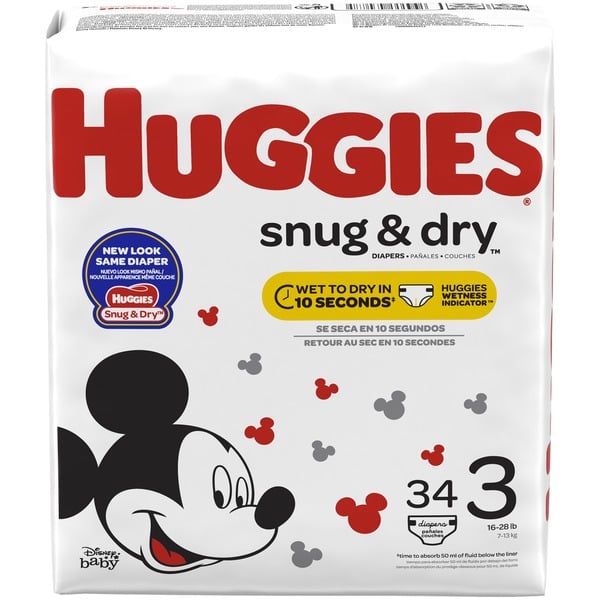 Diapers & Wipes Huggies Snug & Dry Diapers, Size 3 hero