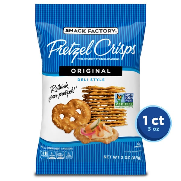 Snacks Snack Factory  Original Flavor Pretzel Crisps hero