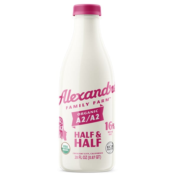 Milk Alexandre Family Farm Certified Regenerative Organic A2/A2 Half & Half hero