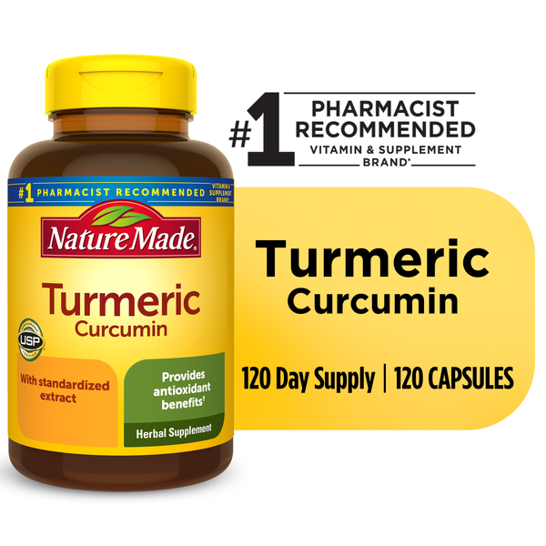 Supplements Nature Made Turmeric Curcumin 500 mg Capsules hero