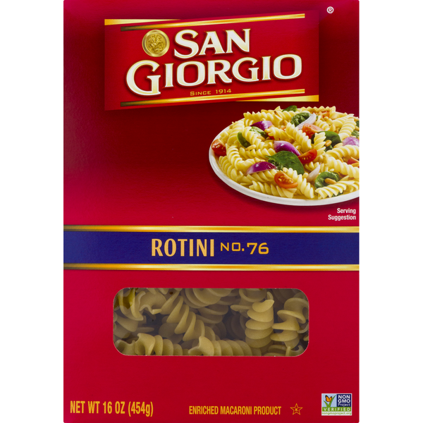 Dry Pasta San Giorgio Rotini, No. 76 hero