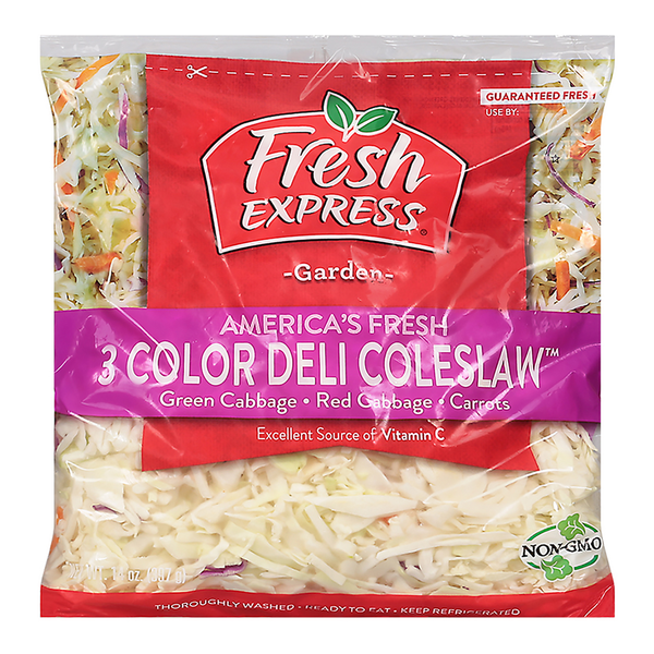 Packaged Produce & Salad Deli Coleslaw, 3 Color, Americas Fresh, Garden hero