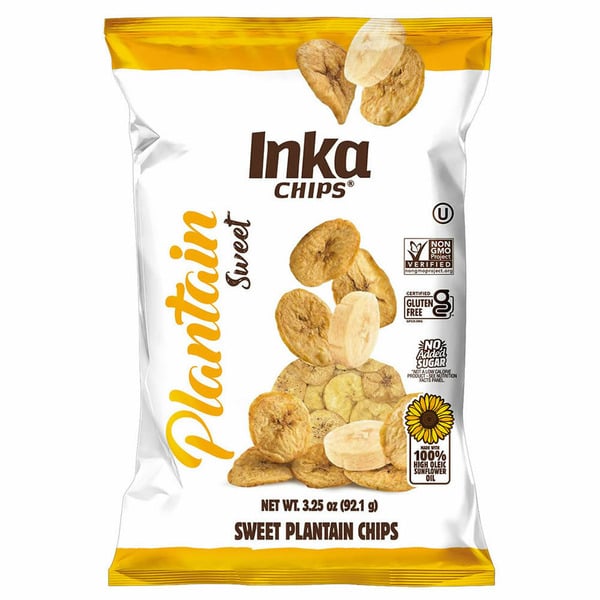 Chips & Pretzels Inka Crops Inka Chips Plantain Chips, Sweet hero