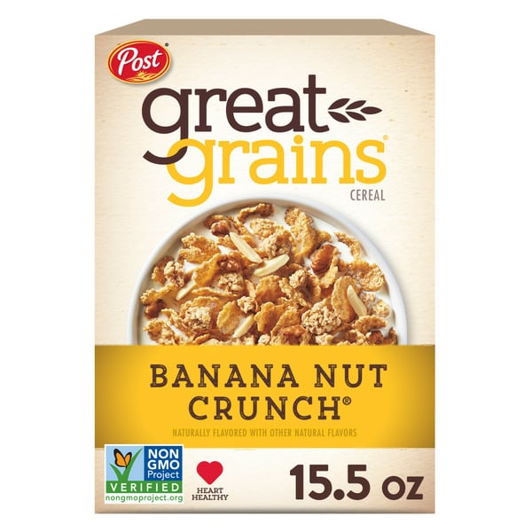 Cereal Post Great Grains Banana Nut Crunch Cereal hero