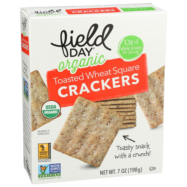 Crackers FIELD DAY Crackers, Toasted Wheat, Organic hero