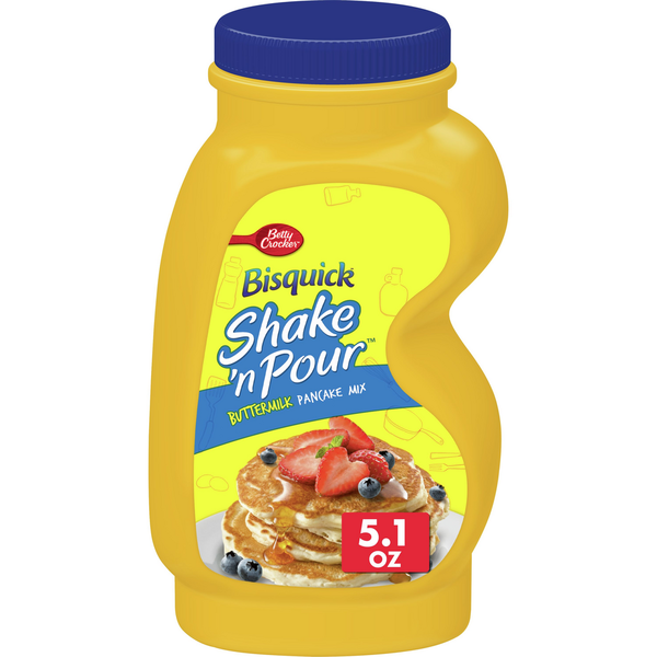 Pancake/Waffel Mixes and Syrup Bisquick Bisquick Shake 'n Pour Buttermilk Pancake Mix hero