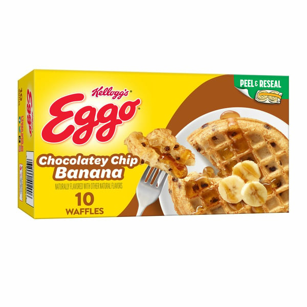 Kellogg’s Eggo Frozen Waffles, Frozen Breakfast, Chocolatey Chip Banana hero