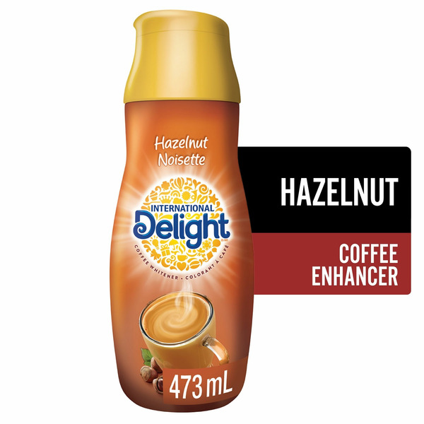 Cream International Delight Hazelnut Coffee Creamer hero