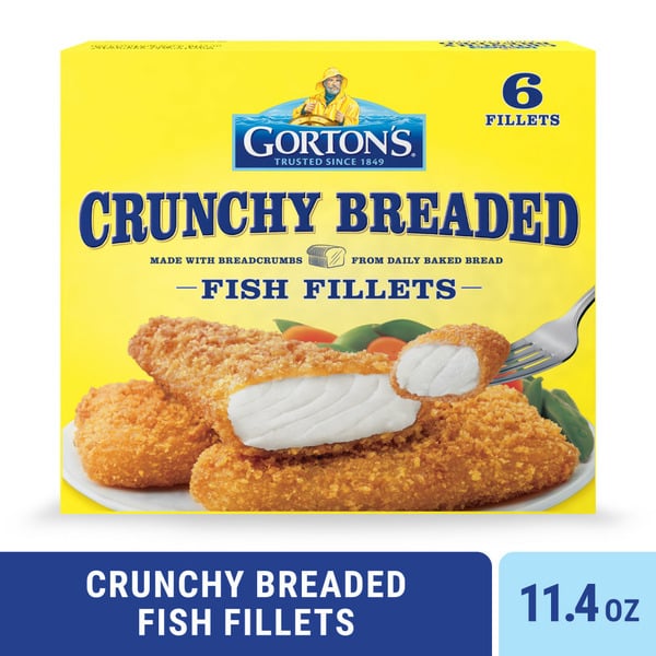 Frozen Foods Gorton's Crunchy Breaded Fish Fillets hero