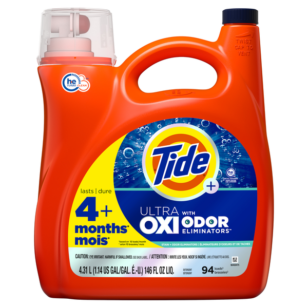 Laundry Tide Ultra OXI with Odor Eliminators Liquid Laundry Detergent hero