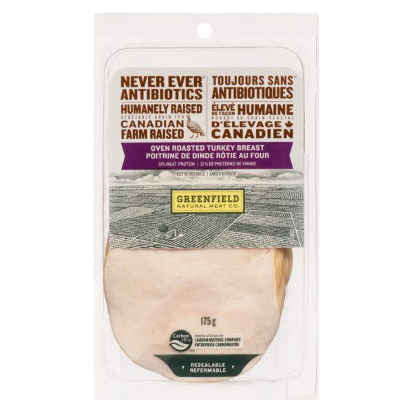 Deli Meat & Hams Greenfield Natural Meat Co. Oven Roasted Deli Turkey Breast hero