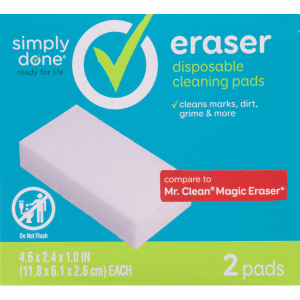 Cleaning Products Simply Done Cleaning Pads, Disposable, Eraser hero