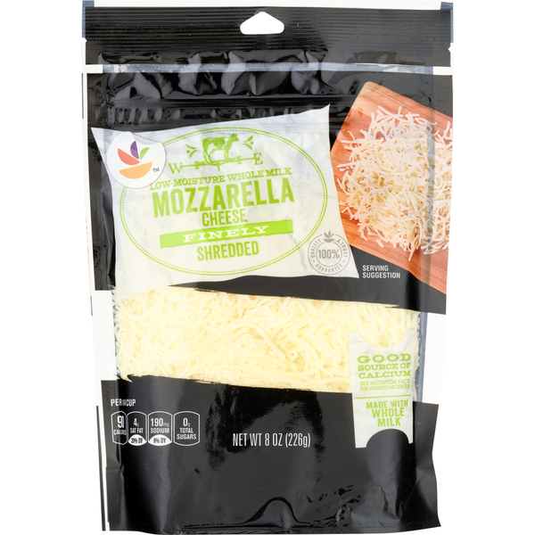 Packaged Cheese Store Brand Finely Shredded Cheese, Mozzarella hero