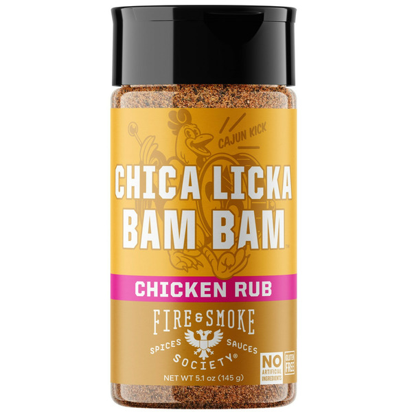 Fire & Smoke Society Chica Licka Bam Bam Chicken Seasoning, BBQ Rub hero