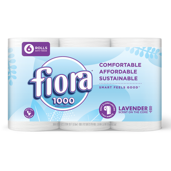 Paper Goods Fiora 1000 Lavender Scented, 1-ply Toilet Paper hero