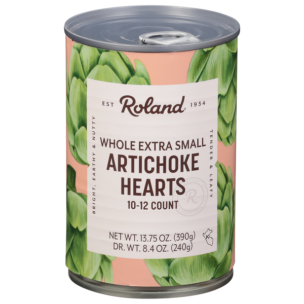 Canned & Jarred Vegetables Roland Foods Artichoke Hearts, Whole, Extra Small hero