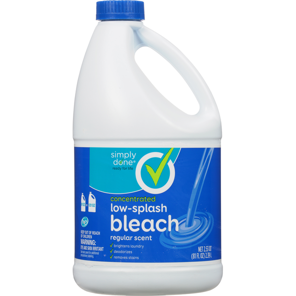 Cleaning Products Simply Done Bleach, Low-Splash, Concentrated, Regular Scent hero