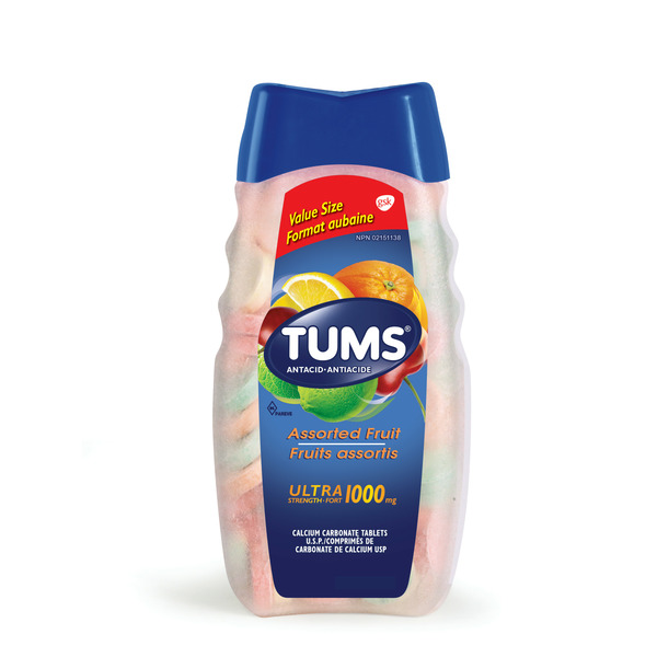 Digestion TUMS Ultra Strength Antacid For Heartburn Relief Assorted Fruit 160 Count hero