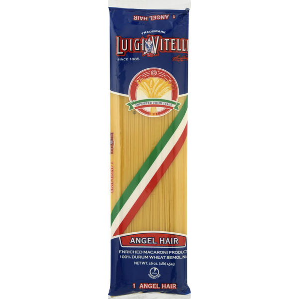 Dry Pasta Luigi Vitelli Pasta, 1 Angel Hair hero