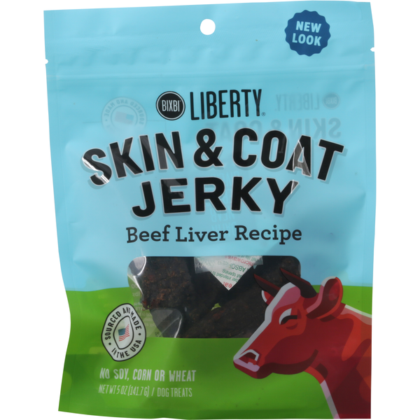 Dog Food & Care Liberty Dog Treats, Beef Liver Recipe, Skin & Coat Jerky hero