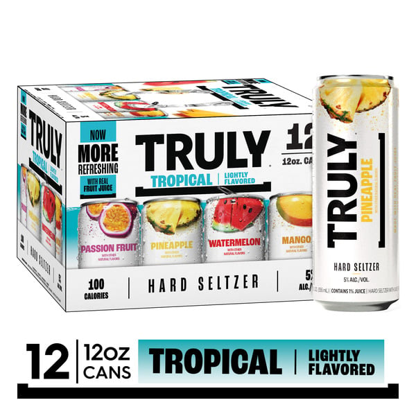 Hard/Spiked Cider, Soda & Seltzer Truly Hard Seltzer Tropical Variety Pack hero