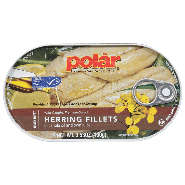 Canned Meat & Seafood Polar Herring Fillets hero