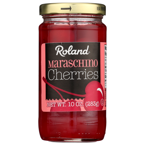 Canned Fruit & Applesauce Roland Foods Maraschino Cherries hero