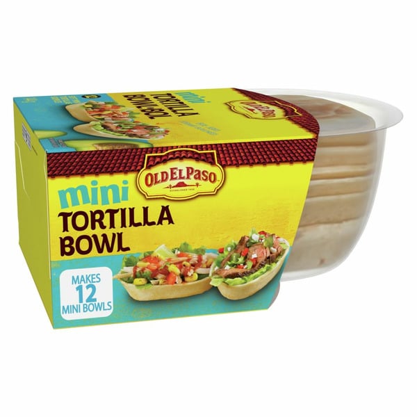 Chips & Pretzels Old El Paso Mini Tortilla Bowl hero