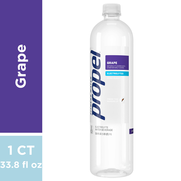 Water, Seltzer & Sparkling Water Propel Electrolyte Water Beverage, Grape hero