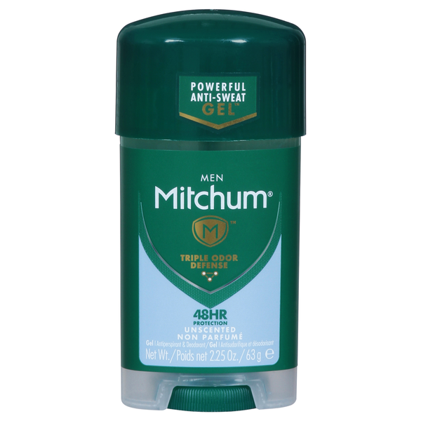 Deodorants Mitchum Antisperspirant & Deodorant, Unscented, Men, Gel hero