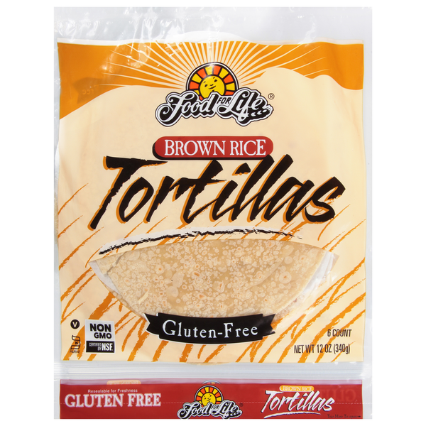 Tortillas & Flat Bread Food for Life Tortillas, Gluten-Free, Brown Rice hero