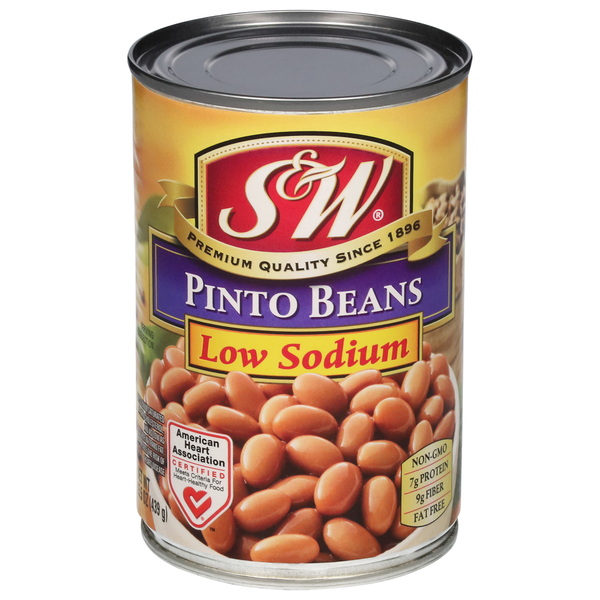 Canned Meals & Beans S&W Low Sodium Pinto Beans hero