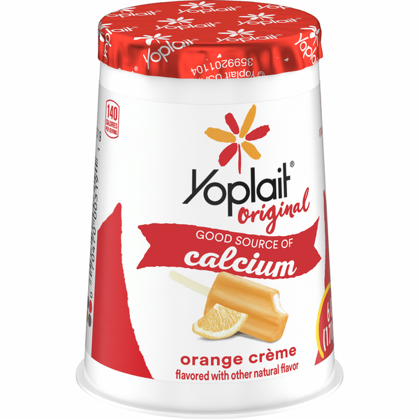 Yogurt Yoplait Original Low Fat Orange Creme Yogurt Cup hero