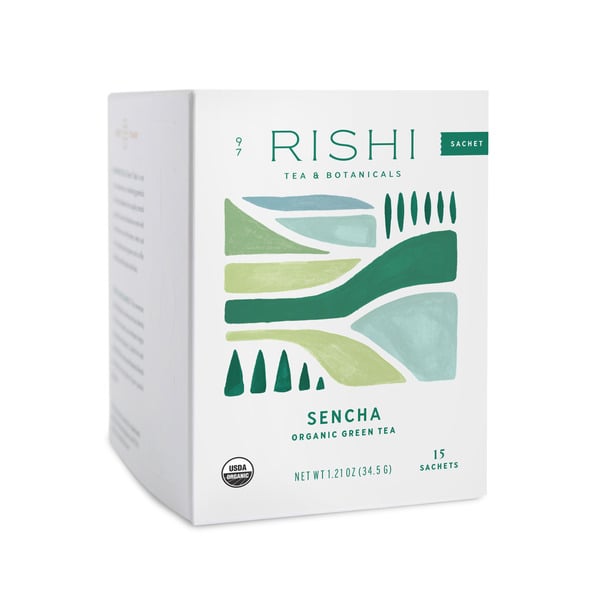 Tea Rishi Tea & Botanicals Sencha, Tea Sachets hero