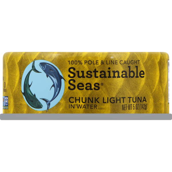 Canned Meat & Seafood Sustainable Seas Light Tuna, Chunk, in Water hero