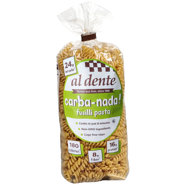 Dry Pasta Al Dente Carba-Nada Fusilli hero