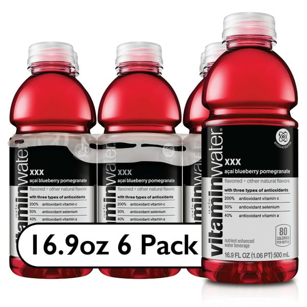 Energy & Sports Drinks vitaminwater xxx, Electrolyte Enhanced Water W/ Vitamins, Açai-Blueberry-Pomegranate Drinks hero