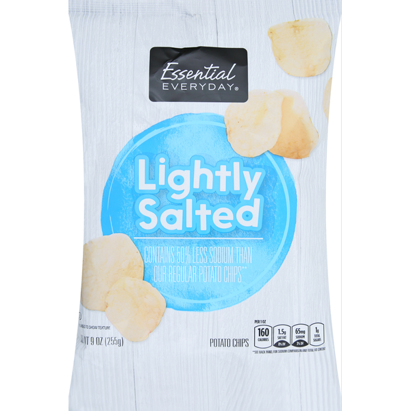 Chips & Pretzels Essential Everyday Potato Chips, Lightly Salted hero