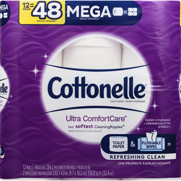 Paper Goods Cottonelle Ultra ComfortCare Toilet Paper hero