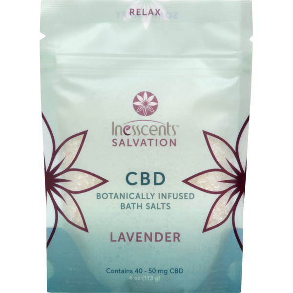 Body Lotions & Soap Inesscents Bath Salts, Lavender, CBD, Botanically Infused hero