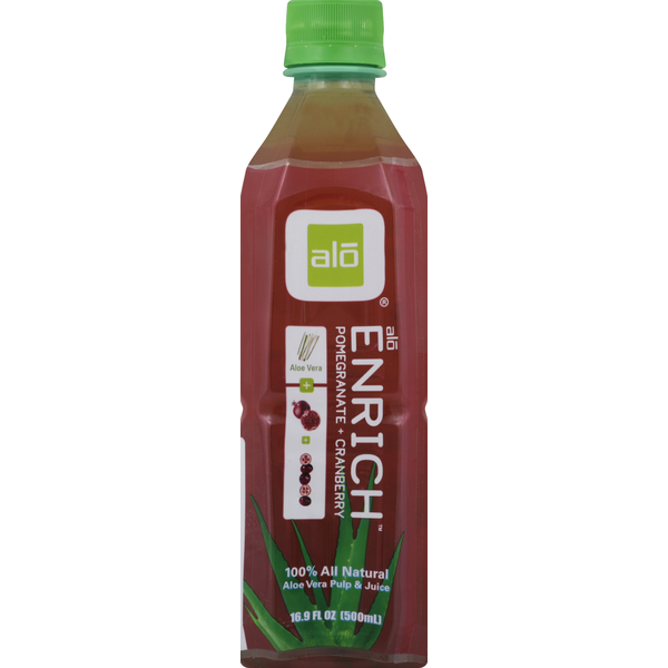 Juice & Nectars ALO Enrich Aloe Vera Juice Drink Pomegranate + Cranberry hero