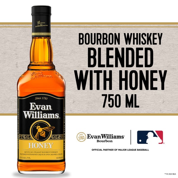 Bourbon Evan Williams Whiskey, Kentucky Straight Bourbon, Honey hero