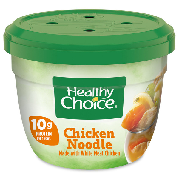 Instant Foods Healthy Choice Chicken Noodle Soup, Microwave Bowl hero