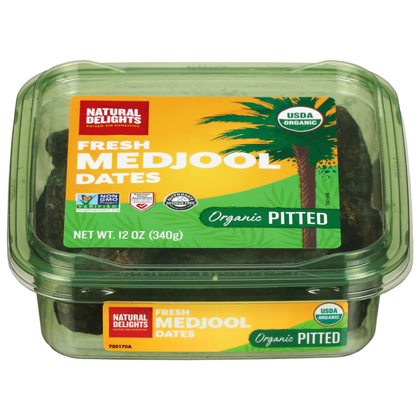 Packaged Vegetables & Fruits Natural Delights Medjool Dates, Organic, Fresh, Pitted hero