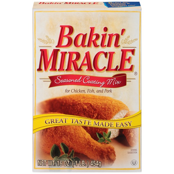 Marinades & Meat Preparation Bakin' Miracle Seasoned for Chicken Fish & Pork Coating Mix hero